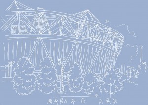 Jane Smith's Olympic Stadium drawing