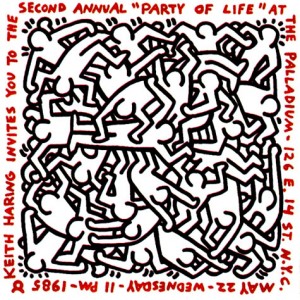 Party Of Life flyer by Keith Haring